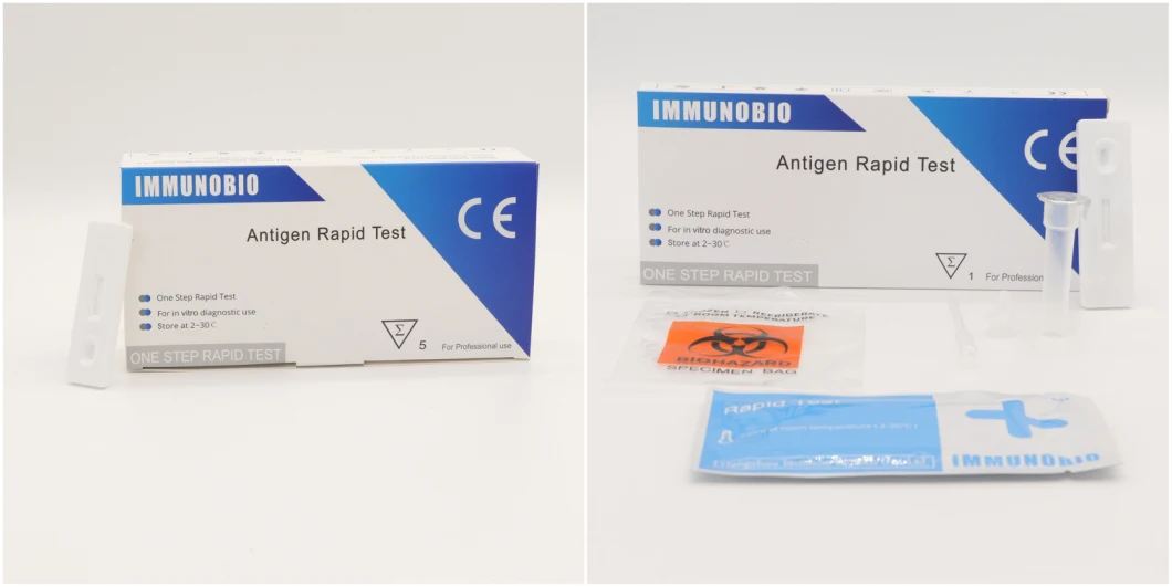 Pei/Bfarm Listed Immumobio Coil Sef Test Kit Antigen Nasal Swab Rapid Test