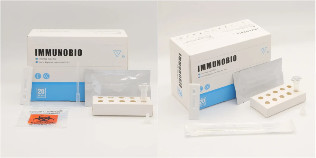 Pei/Bfarm Listed Immumobio Coil Sef Test Kit Antigen Nasal Swab Rapid Test